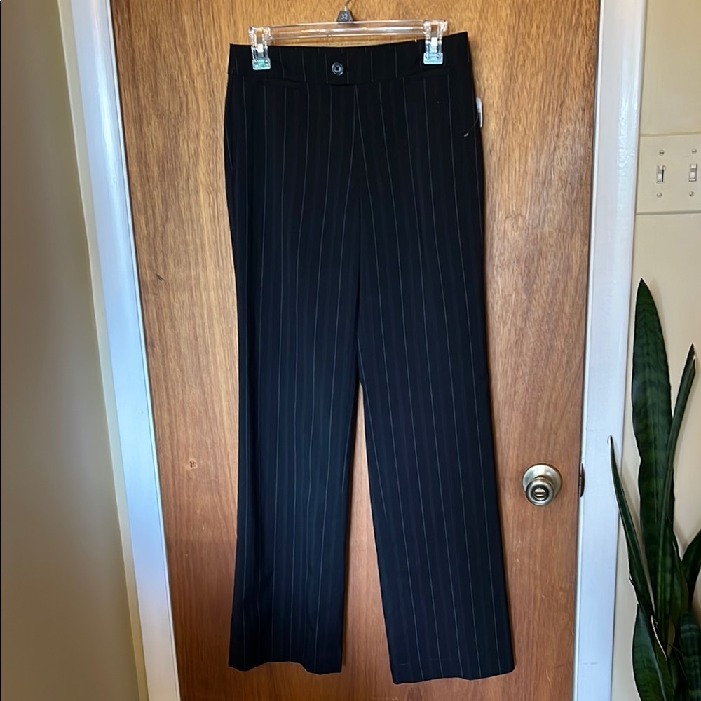 NWT NYDJ black pinstripe trouser 4